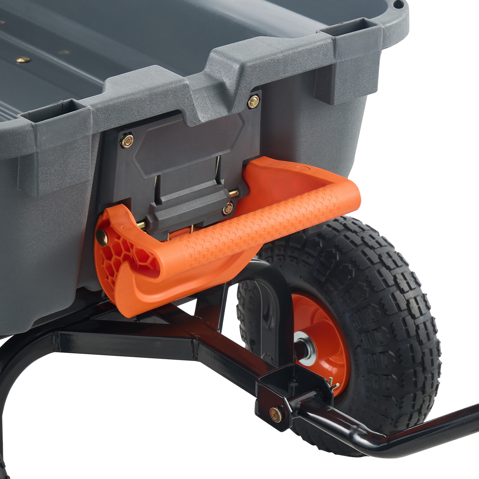 Garden Dump Cart With Steel Frame And Convertible Handle Utility_voghion.com